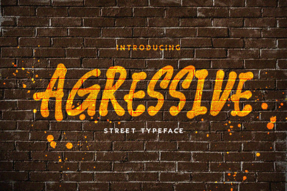 Agressive: A Bold Display Font for Digital Design