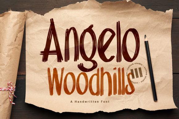 Angelo Woodhills Font for Bold Branding and Visual Impact
