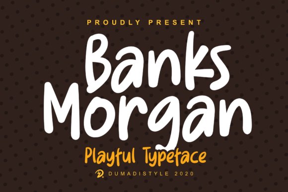 Banks Morgan Display Font for Handmade Creations