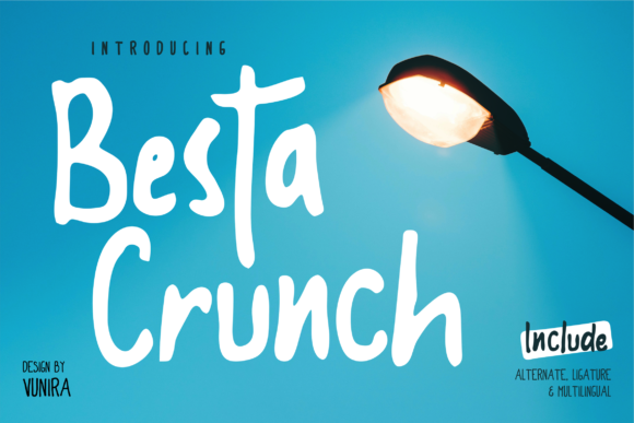 Besta Crunch: A Joyful Display Font for Web Design