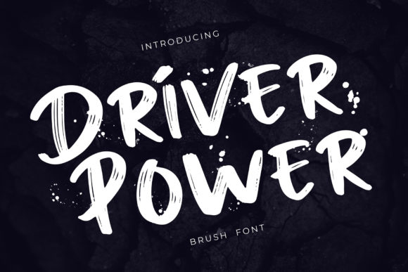 Driver Power: A Bold Font for Creative Makers