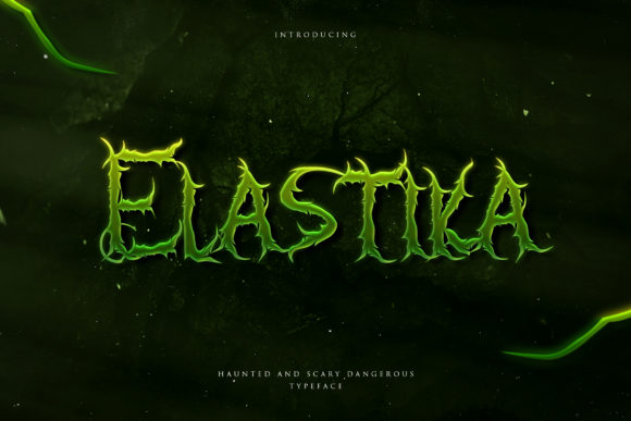 Elastika: A Spooky Display Font for Halloween-Themed Designs