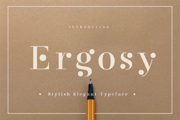Ergosy: A Bold Display Font for Modern Web Design