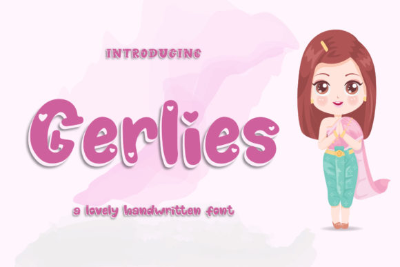 Gerlies Font for Handmade Projects and Branding
