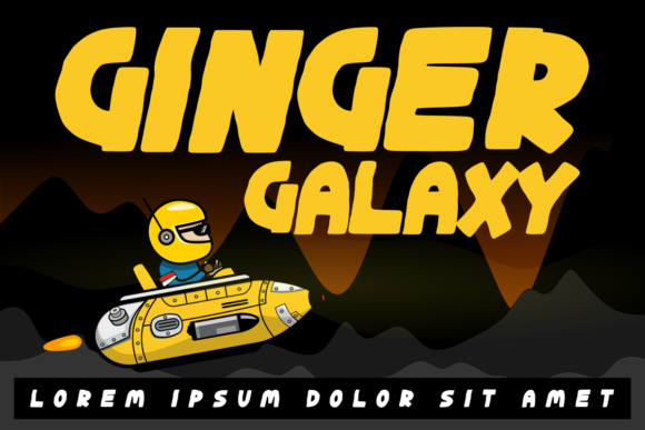 Ginger Galaxy: A Bold Display Font for Editorial Creativity