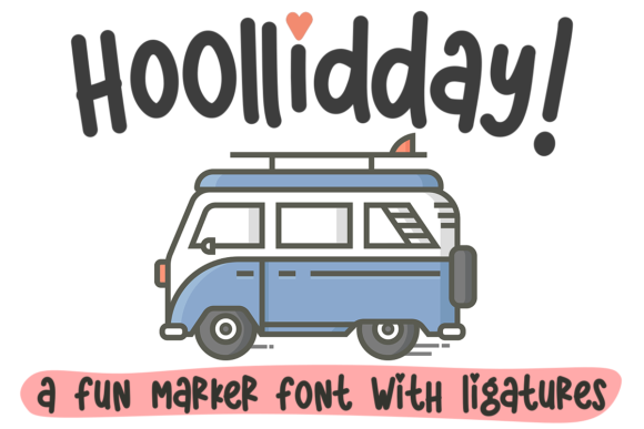 Hoollidday: A Quirky Display Font for Creative Branding
