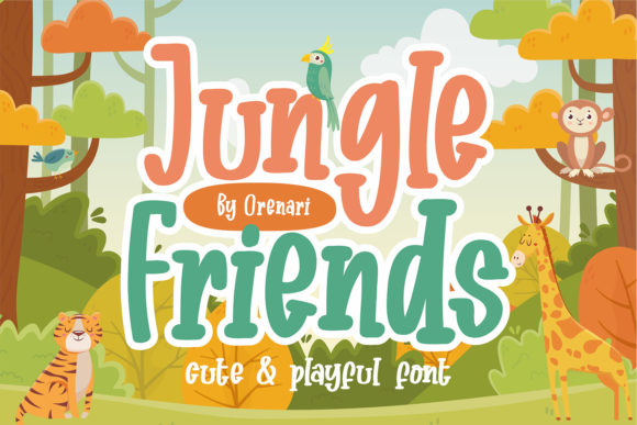 Jungle Friends: A Versatile Display Font for Campaigns