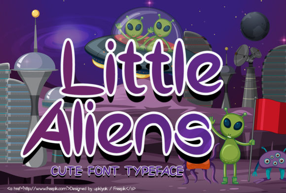 Little Aliens Font for Handmade Creations