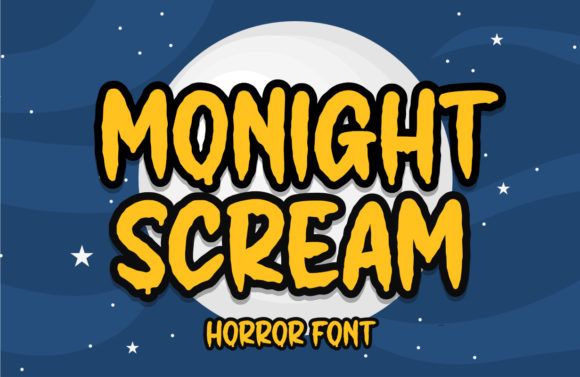 Monight Scream: A Quirky Display Font for Editorial Projects