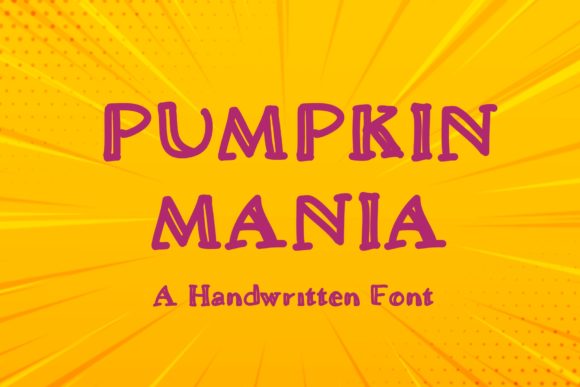 Pumpkin Mania: A Joyful Display Font for Web Design