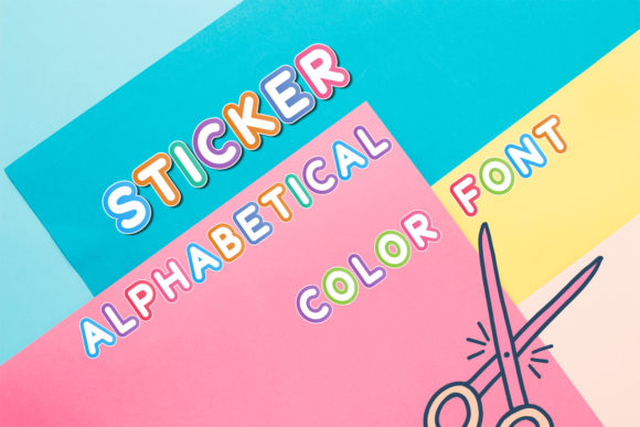 Sticker Alphabetical: A Display Font with Personality