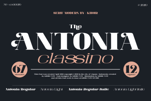 The Antonia Font: Elevating Branding with Elegant Display Typography