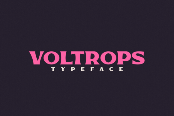 Voltrops Display Font for Handmade Creations
